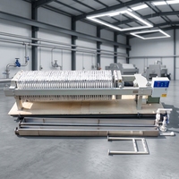 Équipement de déshydratation des boues personnalisé en usine, haute efficacité 50 ㎡   Presse à plaques pour la déshydratation des boues avec garantie d'un an