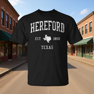 T-shirt sportiva vintage Hereford Texas Est 1890 - Product Image 3