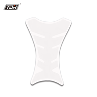Autocollant de réservoir de carburant de moto en Fiber de carbone 5D, coussinet antidérapant universel noir auto-adhésif pour Scooter, route et tout-terrain