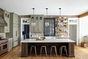CBMmart Solid Wood PVC Custom Complete Modern Glossy Shaker Cupboards Island <strong>Kitchen</strong> Cabinets Set Style Customer <strong>Kitchen</strong> Design - Product Image 2