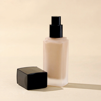 Vente en gros OEM, fond de teint liquide mat vegan personnalisé, teint foncé, 18 couleurs, en vrac, étiquette privée