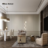 Nuevo Panel de Pared Impermeable Moderno con Textura de Madera Natural, Diseño 3D, Panel de Pared Insonorizante para Decoración de Interiores de Casa y Villa