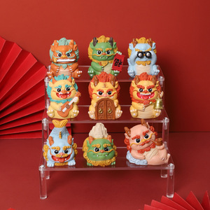 Statuetta Creativa in Resina a Forma di Leone Nafulong Longsheng Jiuzi Decorazione per Casa Regalo di Compleanno Scrivania Ufficio - Product Image 3