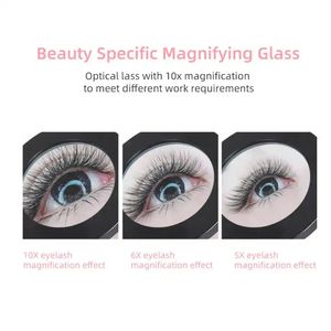 Clip de bureau <span class=keywords><strong>LED</strong></span> anneau lumineux avec loupe 10X pour outils de réparation de montres Micro Craving Eyelash Beauty - Product Image 6