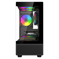 AntarcChill ODM OEM Black Preinstalled Tempered Glass PC Case Gamer Motherboard ATX ITX Desktop Cabinet Computer Cases & Towers
