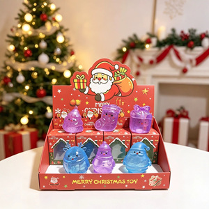 Nouveau jouet anti-stress souple en Vaseline et maltose, motif de Noël, mignon dessin animé, jouet à presser, boîte cadeau personnalisée - Product Image 4