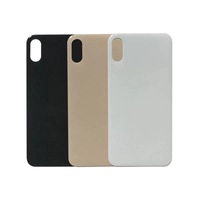 Coques de téléphone portable : Remplacement de la coque arrière en verre avec design à barres pour 16 Pro