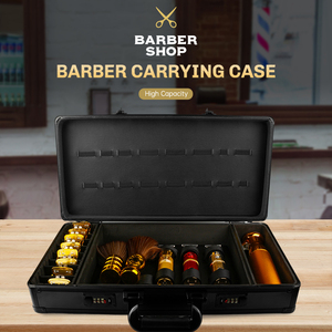 <span class=keywords><strong>Mallette</strong></span> à outils de barbier professionnel étui de transport de barbier noir de luxe <span class=keywords><strong>mallette</strong></span> de coiffeur en aluminium Durable avec serrure - Product Image 2
