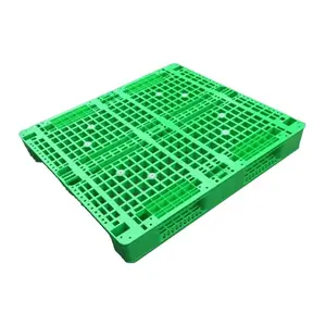 Green Color 1200*1000mm Single-Side MeshType Plastic Pallet