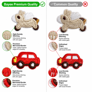 Superbes patchs brodés décoratifs DIY, motifs animaux, mini patchs thermocollants ou à coudre pour chapeaux et vêtements - Product Image 4