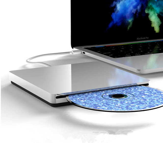 Sucker Type c External DVD CD Drive USB C Superdrive DVD/CD +/-RW ROM Player Burner Writer Drive Compatible Mac Book / Window