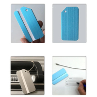Tag Bagasi Logam Custom OEM 40x80mm dengan Tali Kawat, Logo Personal, Ramah Lingkungan, Cetak Sablon Sutra, Hadiah