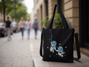 Borsa a Tracolla in Tela con Stampa Cartoon e Chiusura a Cerniera per Tutte le Stagioni, Borsa da Donna - Product Image 2