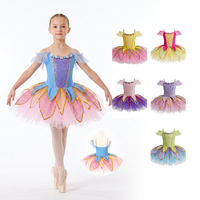 Robe tutu de danse pour filles AL-P0001, costume de danse pour enfants, robe tutu rose princesse, vêtements de scène pour enfants, robe de fête