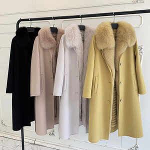 Jtfur <span class=keywords><strong>donna</strong></span> all'ingrosso grande Rex <span class=keywords><strong>pelliccia</strong></span> di coniglio <span class=keywords><strong>cappotto</strong></span> interno di alta qualità elegante lungo personalizzato signore cappotti di lana - Product Image 4