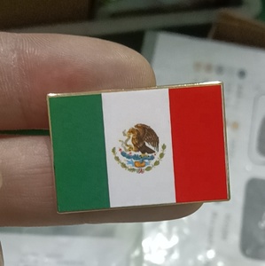 Sombrero de béisbol de estilo mexicano personalizado pin Chalino <span class=keywords><strong>Virgen</strong></span> María bandera solapa pin México esmalte pines para sombrero - Product Image 2
