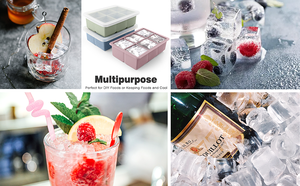 Tái Sử Dụng Và BPA Free <span class=keywords><strong>Ice</strong></span> Cube Khay Khuôn Với Nắp Silicone <span class=keywords><strong>Ice</strong></span> Cube Khay Cho Whiskey Cocktail Stackable Linh Hoạt An Toàn <span class=keywords><strong>Ice</strong></span> - Product Image 6