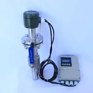 Medidor de flujo de líquido electromagnético de inserción, conexión de brida, medidor de flujo magnético
