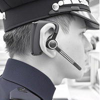 Casque de talkie-walkie Bluetooth avec indicateur de batterie LED bouton PTT pour radio bidirectionnelle