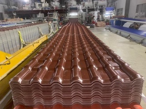 Hiện đại <span class=keywords><strong>PVC</strong></span> nhựa composite uPVC Roof <span class=keywords><strong>tile</strong></span> tấm không thấm nước sóng ván lợp gạch cho biệt thự và khách sạn - Product Image 5