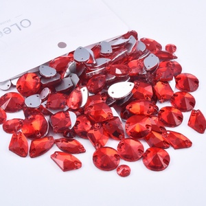 OLeeya - Cristales de Vidrio para Coser al por Mayor, en Diversas Formas, 20, 50 y 100 Piezas, con Reverso Plano, para Accesorios de Ropa - Product Image 4