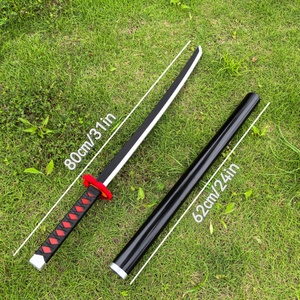 エイリート アニメ風侍刀 31インチ ハロウィンテーマ 軽量 安全 リアルなユニセックスおもちゃ 子供 ティーン向けコスチューム - Product Image 4