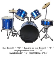 OEM 5-Piece Compact Professional Jazz Drum Set Kids Musical Instruments Percussion Instruments Factory Wholesale
