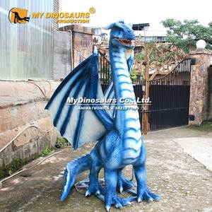 MyDino WD025 all'aperto decorazione di Halloween Animatronic blu drago modello - Product Image 3