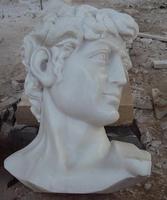 Statue de buste de David en marbre blanc de sculptures de buste en marbre célèbres