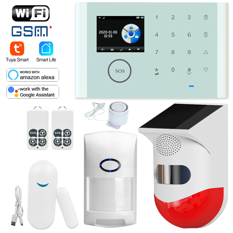 House Home Solar Powered Outdoor Burglar Security Anti Theft Alarm Siren Wireless PIR Infrared Detection Alarm Remote Control · image 6