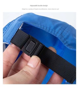 Mũ chạy bộ thoáng khí 100% polyester, chống nắng, chống tia UV, mũ bóng chày 5 tấm vải <span class=keywords><strong>nylon</strong></span> chống thấm, nhanh khô, thích hợp cho đi xe đạp, cắm trại - Product Image 5