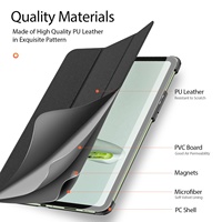 Étui DUX DUCIS série Domo pour OnePlus Pad Go avec support pour stylet, mise en veille/réveil automatique, antichoc pour Oppo Pad 2