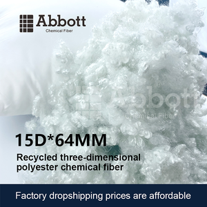 Fibra Discontinua de Poliéster 100% Reciclada, Fibra Hueca Conjugada de Alta Resiliencia, Material de Relleno de Poliéster 15D*64MM - Product Image 3