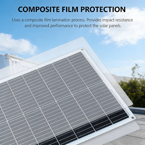 Vente Flash Panneau Solaire Flexible Alecter Monocristallin APH-P106 100W 182mm Haute Efficacité 22% Étanche 970x565mm 2mm - Product Image 4