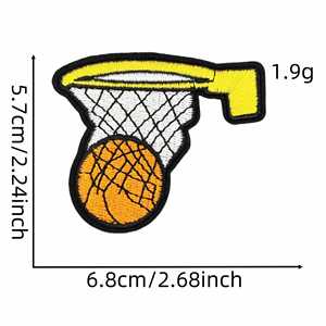 New Iron on Embroidery <b>Basketball</b> Theme Jersey <b>Basketball</b> Stands MVP Patch for Clothes Backpack Decoration - Product Image 6