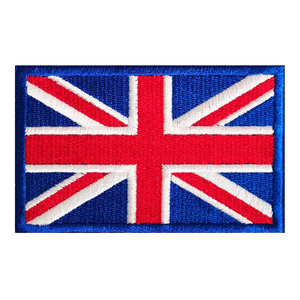 United Kingdom <b>Union</b> <b>Jack</b> Flag Embroidered Patch Iron On Applique British National Badge Wholesale Custom Apparel Accessories - Product Image 1