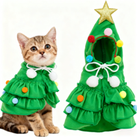 Costume de Noël Classique de Luxe pour Animaux de Compagnie – Cape de Noël Durable pour Chiens et Chats, Idéale pour l'Extérieur et les Fêtes