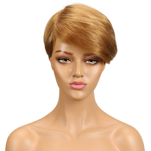 Peluca de corte Pixie, cabello humano, cierre de encaje sin pegamento, cabello humano precortado, pelucas cortas de Pixie prearrancadas con pelucas de cabello de bebé para <span class=keywords><strong>mujer</strong></span> - Product Image 1