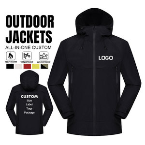Vestes pour hommes OEM avec logo personnalisé, imperméables, <span class=keywords><strong>coupe</strong></span>-<span class=keywords><strong>vent</strong></span>, pour le camping, la randonnée, les activités de plein air, vestes d'hiver décontractées élégantes à capuche, vestes chaudes pour femmes - Product Image 2