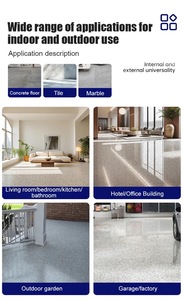 Độ bóng cao hiệu ứng đá cẩm thạch mặc kháng trong nhà tự san lấp mặt bằng Epoxy Polyurethane màu cát sàn sơn bàn chải màu sắc tùy chỉnh - Product Image 5