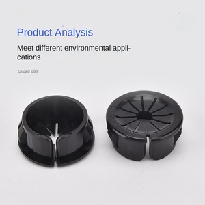 Embouts de câble en plastique nylon Bouchon de trou de sortie de fil Douille de câble en plastique de type ouvert - Product Image 6