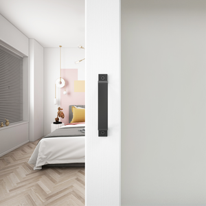 36in x 84in الزجاج المقسى تقسم الصلبة MDF باب الحظيرة مع كامل 6ft انزلاق الباب مجموعة أدوات الأبيض <span class=keywords><strong>PVC</strong></span> الباب - Product Image 5