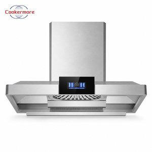 Hotte de cuisine professionnelle 1200 mm en acier inoxydable, commande tactile et gestuelle, 34 m³/min, 800 W, fabricant OEM ODM - Product Image 1