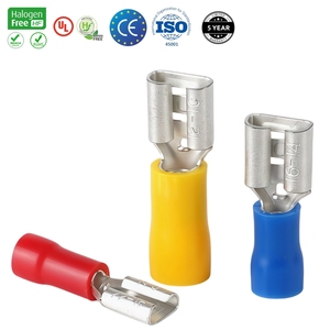 CE Certified Faston <strong>Terminals</strong> Vibration Proof 0.5-6mm&sup2; Brass Quick Connect <strong>Terminals</strong> For Generator For UL 486E Crimp <strong>Terminals</strong> - Product Image 2