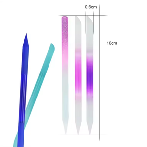 Mini lima de uñas profesional de cristal de doble cara, empujador de cutículas delicado, removedor de limado, palo reutilizable para manicura - Product Image 4