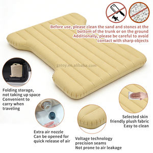 Matelas gonflable de voyage pour camionnette, voiture, SUV, pleine grandeur, court, avec sac de transport et pompe à air - Product Image 3