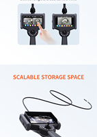 Endoscope vidéo ultra-fin, étanche IP67, image HD, écran tactile 6 pouces, caméra d'inspection pour l'inspection des avions