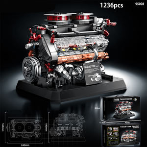 Ensemble de blocs de construction mécaniques pour réservoir de King Tiger allemand statique - Product Image 3