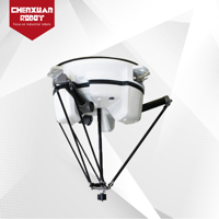 Robot parallèle Delta sanitaire haute vitesse et haute précision, robot de préhension et de placement de qualité alimentaire pour l'emballage