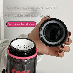 Direct Ins Style tasse en plastique résistant aux hautes températures Simple étudiant Portable gestionnaire tasse Anti-brûlure bouteilles d'eau haute - Product Image 2